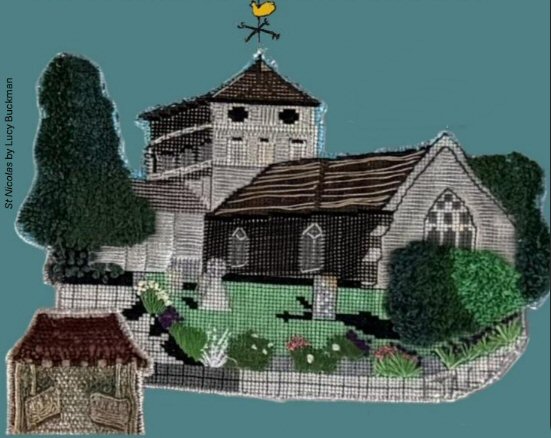 St Nicolas Embroidery by Lucy Buckman